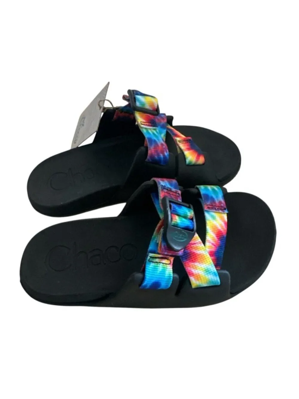 Chaco Chillos Kids Dark Tie Dye Slides Sandals JCH180342 Size 2M